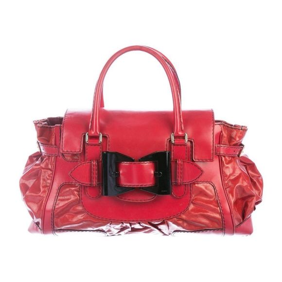 Gucci Red Leather Queen Tote w/ dust bag - Picture 1 of 4
